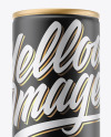 Matte Metallic Drink Can Mockup