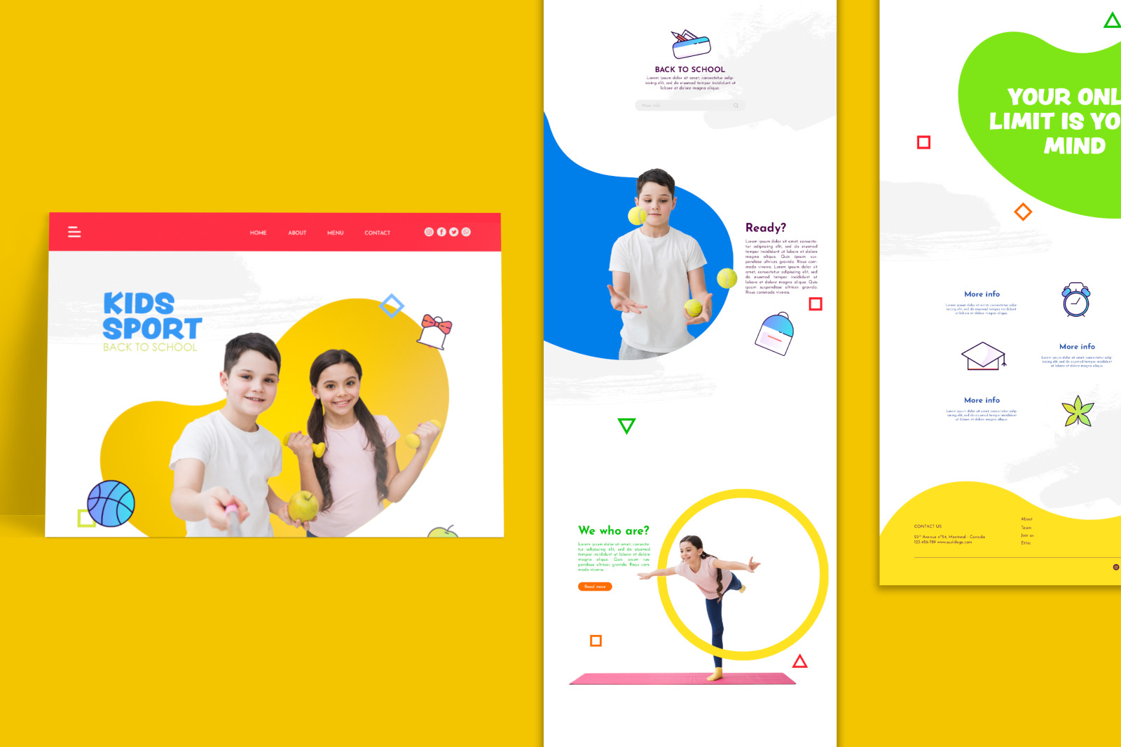 School & Education Color Line Icons School & Education Color Line Icons