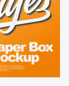 Opened Paper Box Mockup