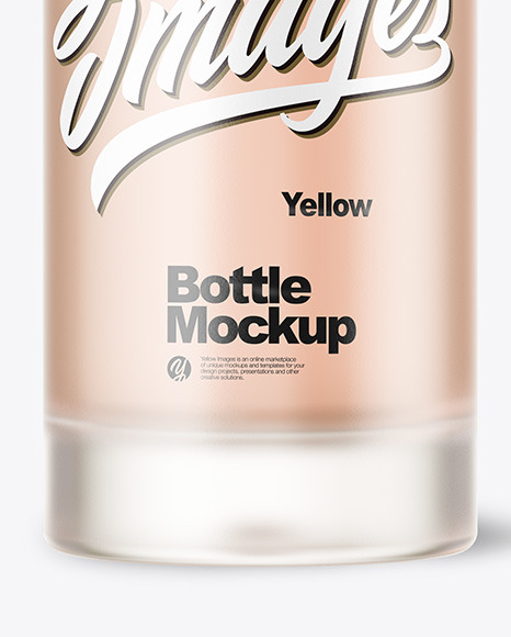 Frosted Bottle Mockup