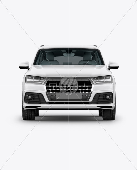 Crossover SUV Mockup - Front View