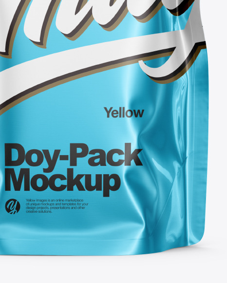 Matte Metallic Doy-Pack Mockup