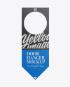 Paper Door Hanger Mockup