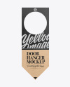 Kraft Door Hanger Mockup