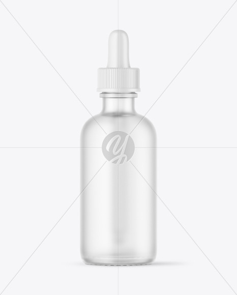 Frosted Dropper Bottle Mockup