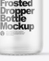 Frosted Dropper Bottle Mockup