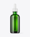 Green Glass Dropper Bottle Mockup