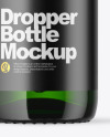 Green Glass Dropper Bottle Mockup