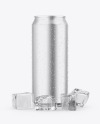 Matte Metallic Can Mockup Matte Metallic Can Mockup