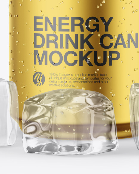 Matte Metallic Can Mockup Matte Metallic Can Mockup