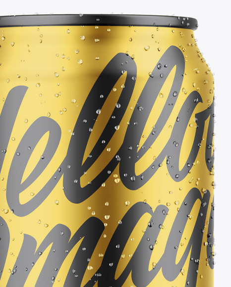 Matte Metallic Can Mockup Matte Metallic Can Mockup