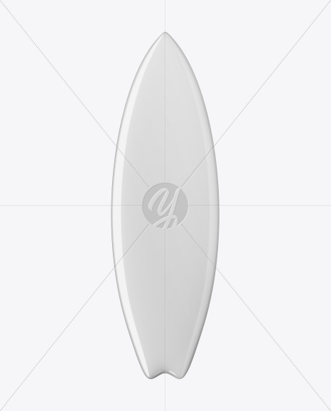 Surfboard Fishboard Mockup - Front View