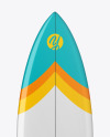 Surfboard Fishboard Mockup - Front View