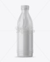 Glossy Plastic Bottle Mockup - Front View