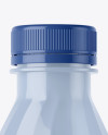 Glossy Plastic Bottle Mockup - Front View