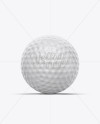 Glossy Golf Ball Mockup - Front View