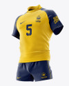 Men’s Full Rugby Kit HQ Mockup - Halfside View