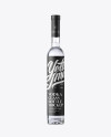 Clear Glass Vodka Bottle Mockup - Front View