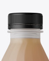 Matte Plastic Juice Bottle Mockup - Front View