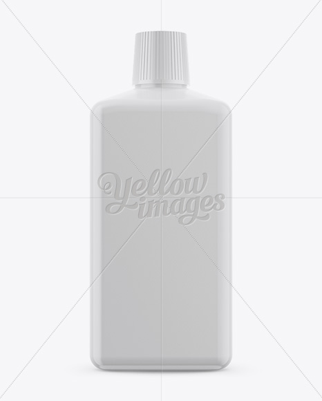 Plastic Bottle Mockup - Front View