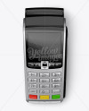 Payment Terminal w/ Label Mockup - Top View