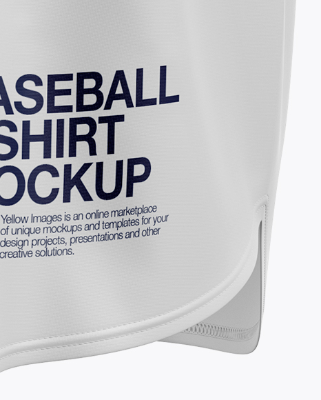 Men&#039;s Baseball Jersey Mockup - Halfside View