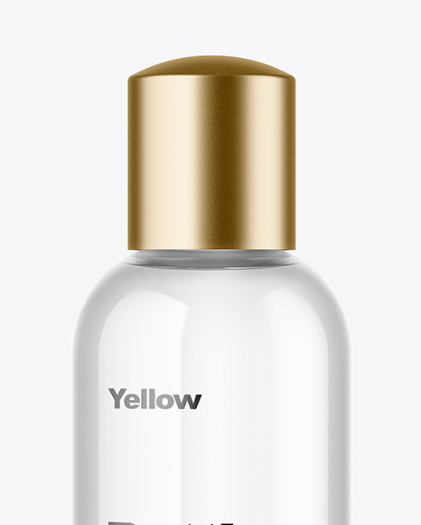 Clear Glass Bottle Mockup