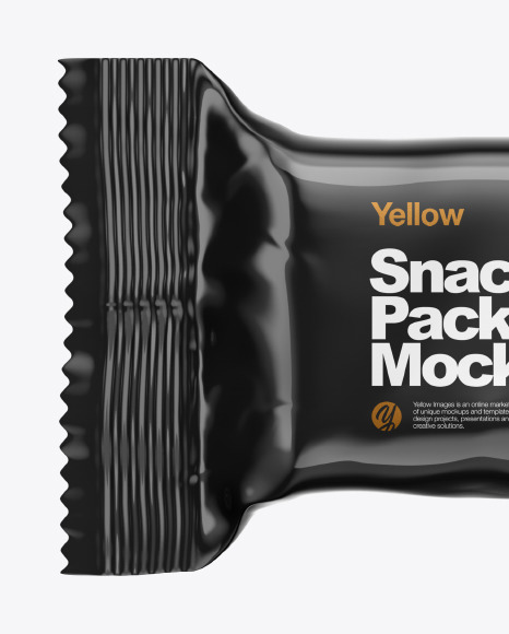 Glossy Snack Bar Mockup