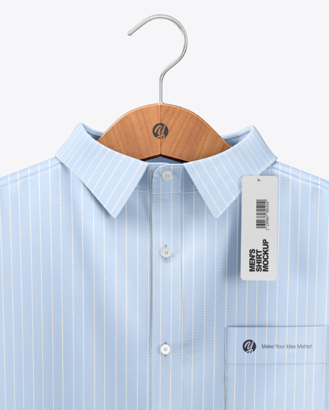 Men&#039;s Shirt on Hanger Mockup