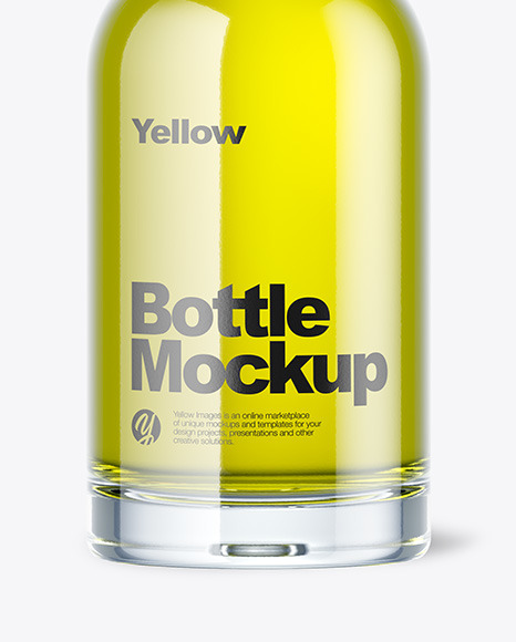 Oil Glass Bottle Mockup Oil Glass Bottle Mockup