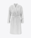 Women's Waffle Robe Mockup - Front View