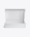 Opened Paper Box Mockup - Front View