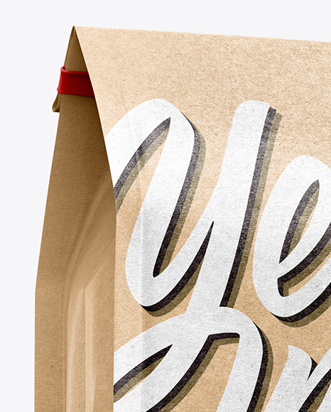 Kraft Paper Coffee Bag Mockup