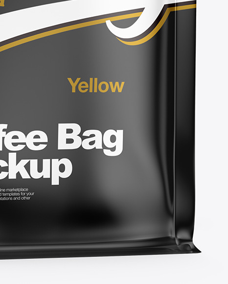 Glossy Coffee Bag Mockup