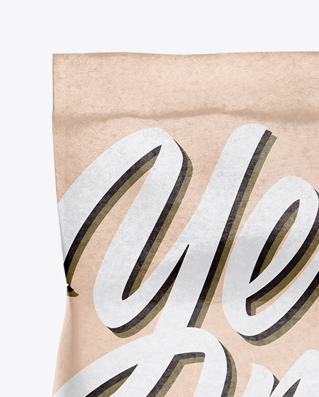 Kraft Paper Food Bag Mockup