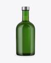 Green Glass Whiskey Bottle Mockup