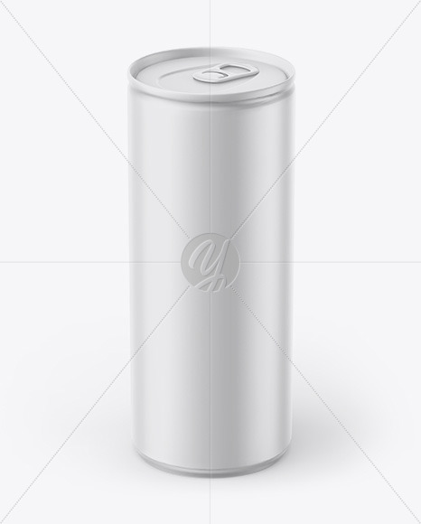 Matte Drink Can Mockup