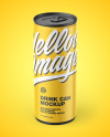 Matte Drink Can Mockup