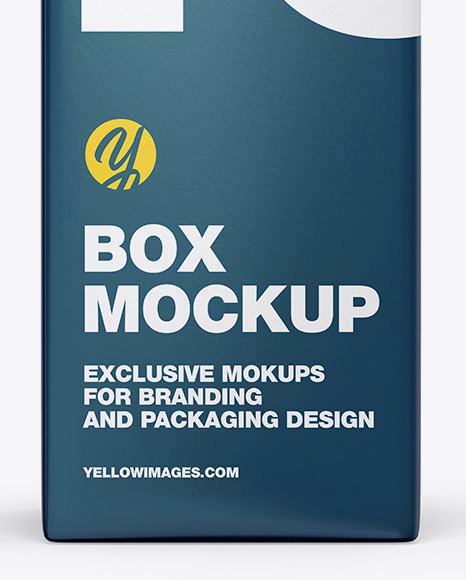 Glossy Paper Box Mockup