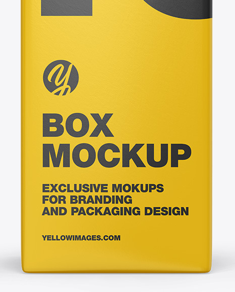 Glossy Paper Box Mockup