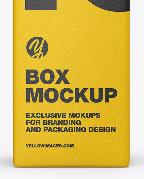 Textured Paper Box Mockup