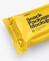 Glossy Snack Package Mockup