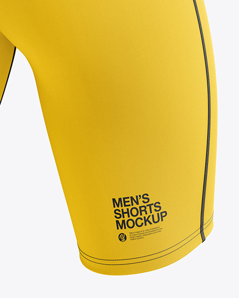 Men’s Sprinting Kit mockup (Back Half Side View)