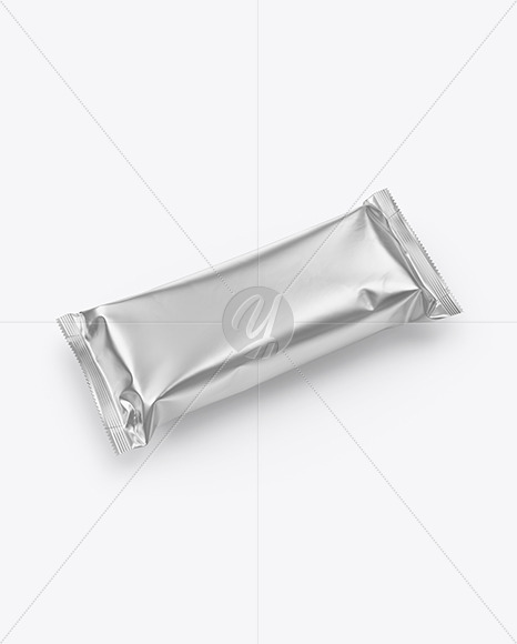 Matte Metallic Snack Bar Mockup