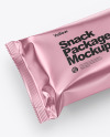 Matte Metallic Snack Bar Mockup