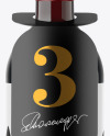 Green Glass Red Wine Bottle Mockup Green Glass Red Wine Bottle Mockup