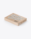 Kraft Paper Box Mockup - Half Side View