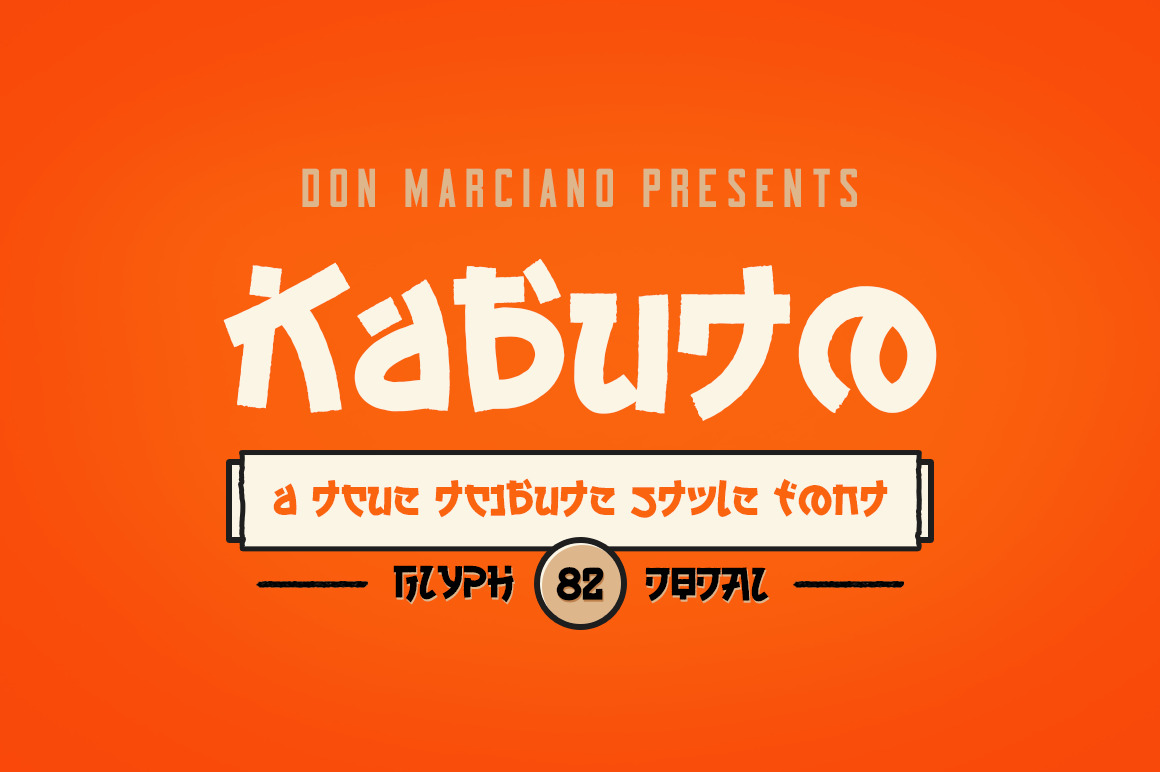 Kabuto Tribute Font Kabuto Tribute Font