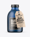 Frosted Blue Bottle Mockup