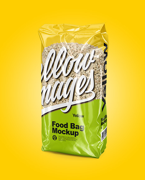 Food Bag with Pearl Barley Mockup